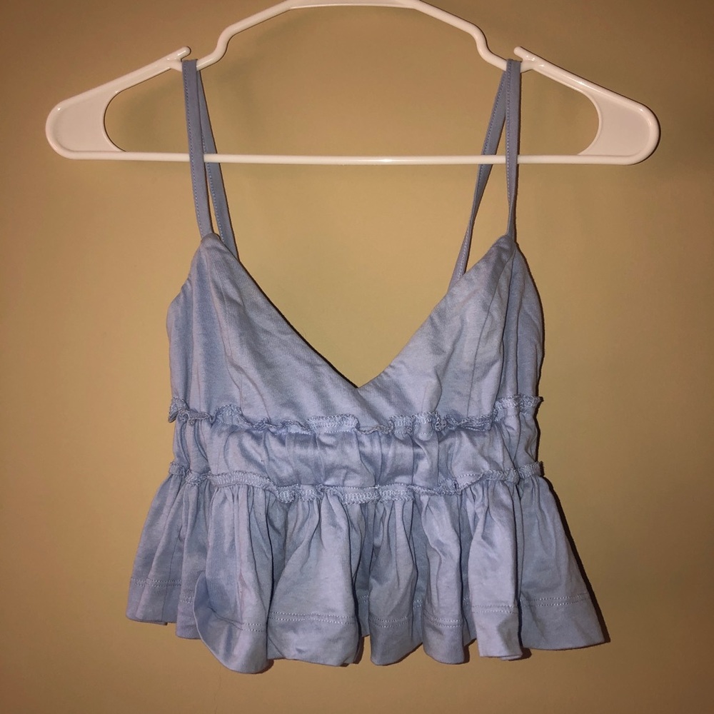 Urban Outfitters Ruffle Crop Tank